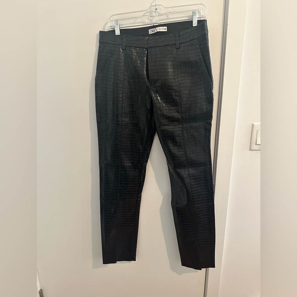 Croc Embossed Pants With Croc-Effect - image 1